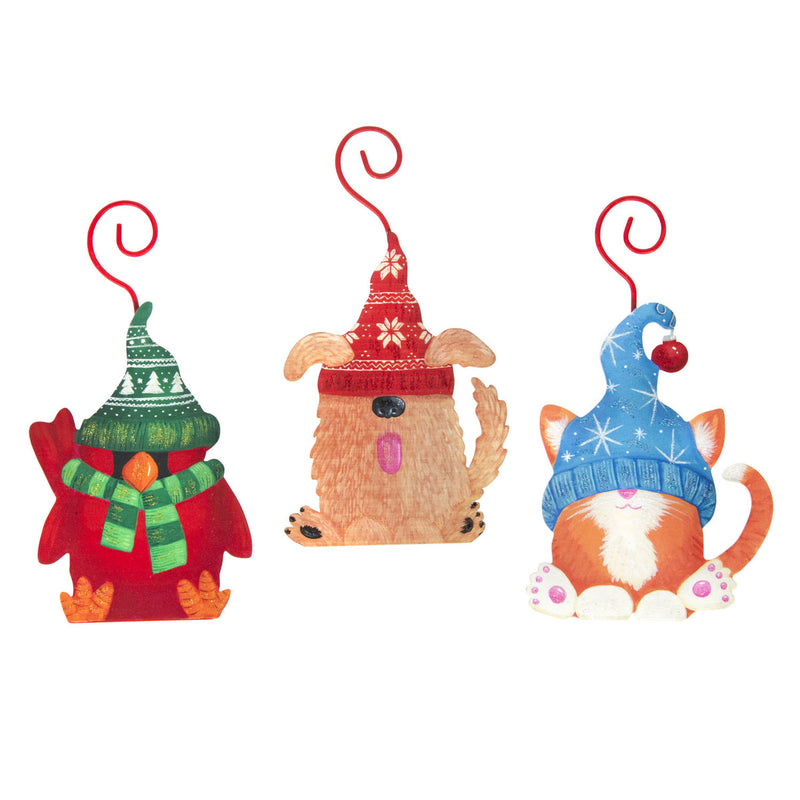 Gnome Pet Ornaments - Set of 3