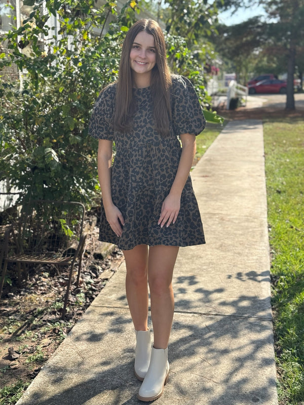 Lilah Leopard Dress