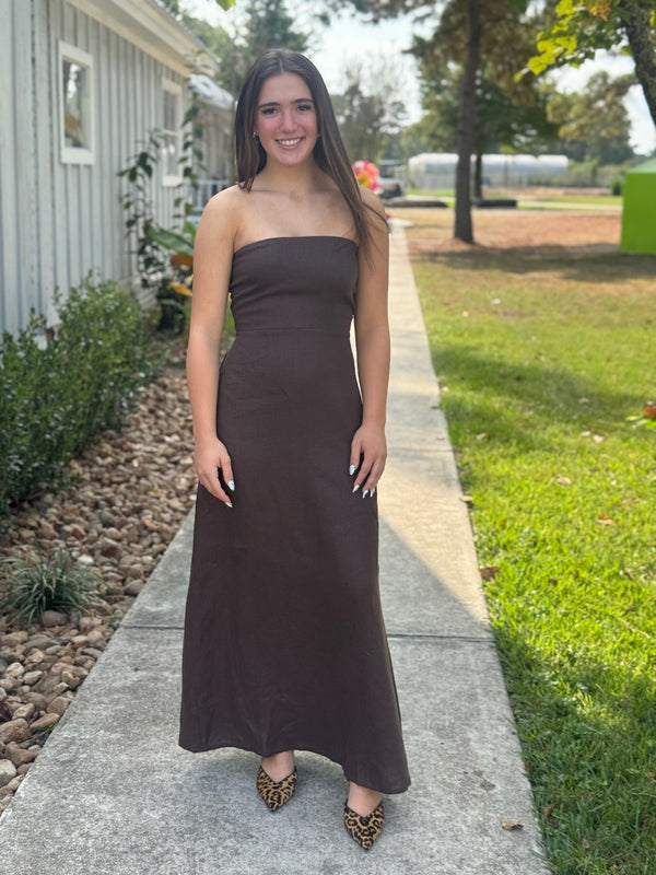 Anna Brown Dress