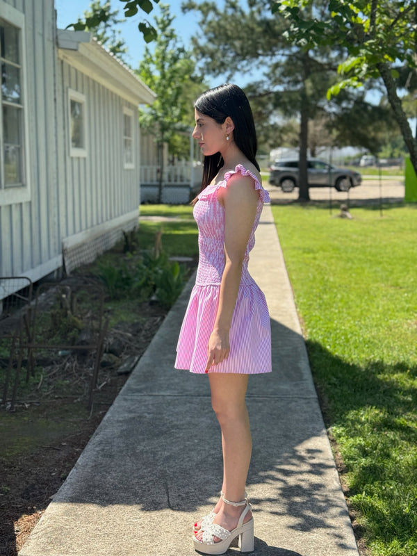 Lily Smocking Mini Dress
