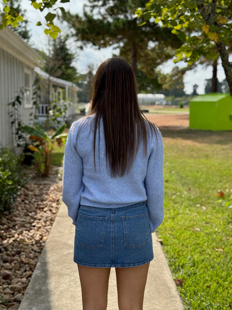 GHAIDA LONG SLEEVE V-NECK CARDIGAN