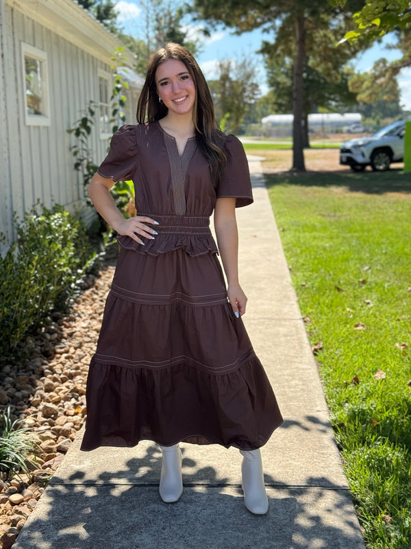 Carolina Brown Dress