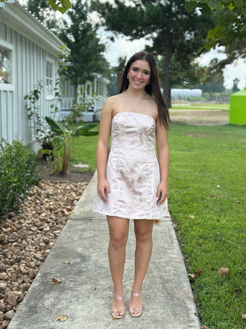 Sadie Dusty Mauve & Champagne Dress Sadie Dusty Mauve & Champagne Dress