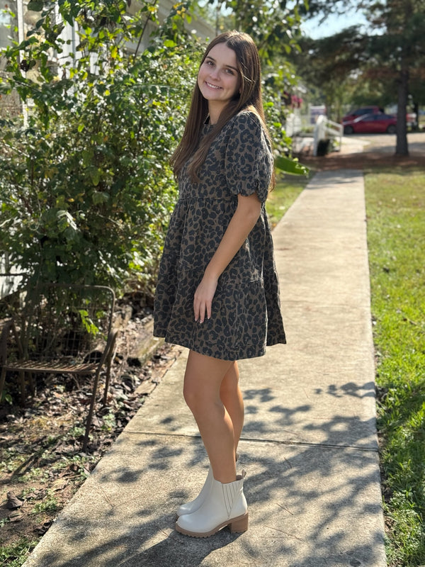 Lilah Leopard Dress