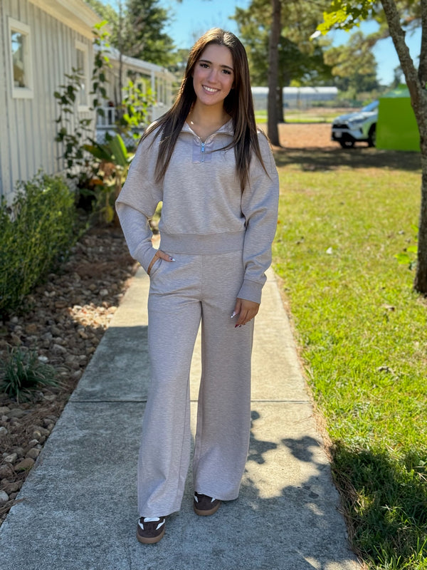 ERIKA SOFT KNIT W/ SATIN TRIM DRAWSTRING