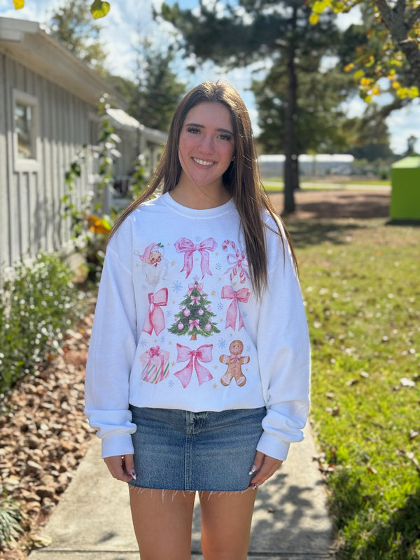 Christmas Collage Oversized Sweatshirt