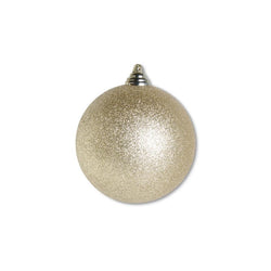 Gold Glittered Shatterproof Round Ornament