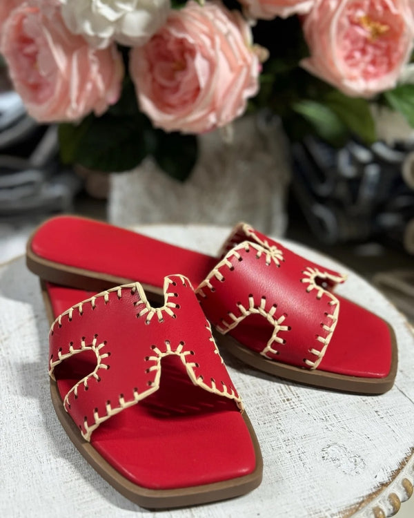 Finity Sandals Red