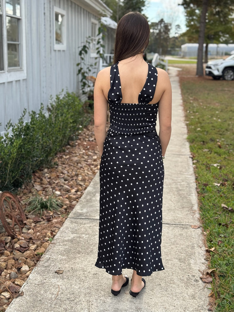 Eden Black & White Polka Dot Top
