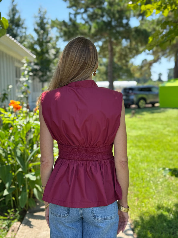 Isa Top - Burgundy