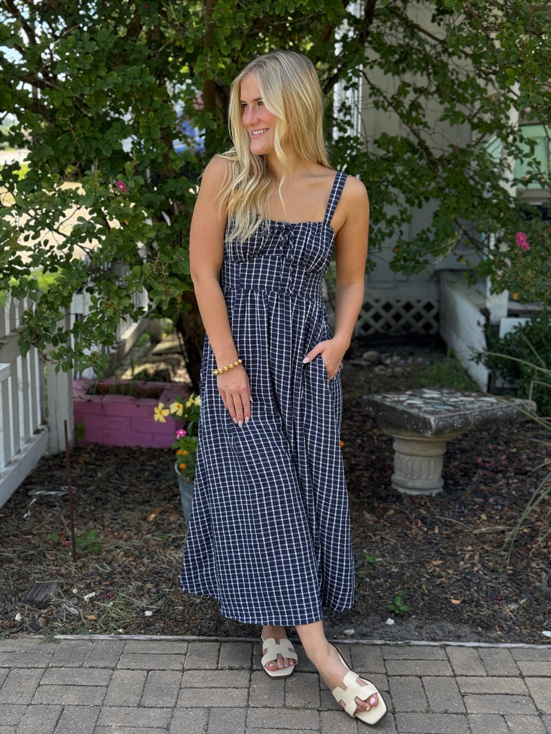 corset spring dress Jenna Corset Midi Dress L