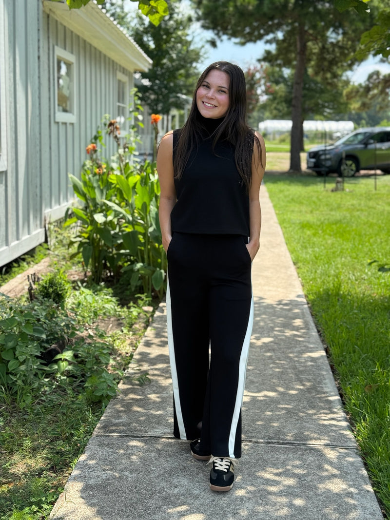 Gabbie Black & Ivory Pant