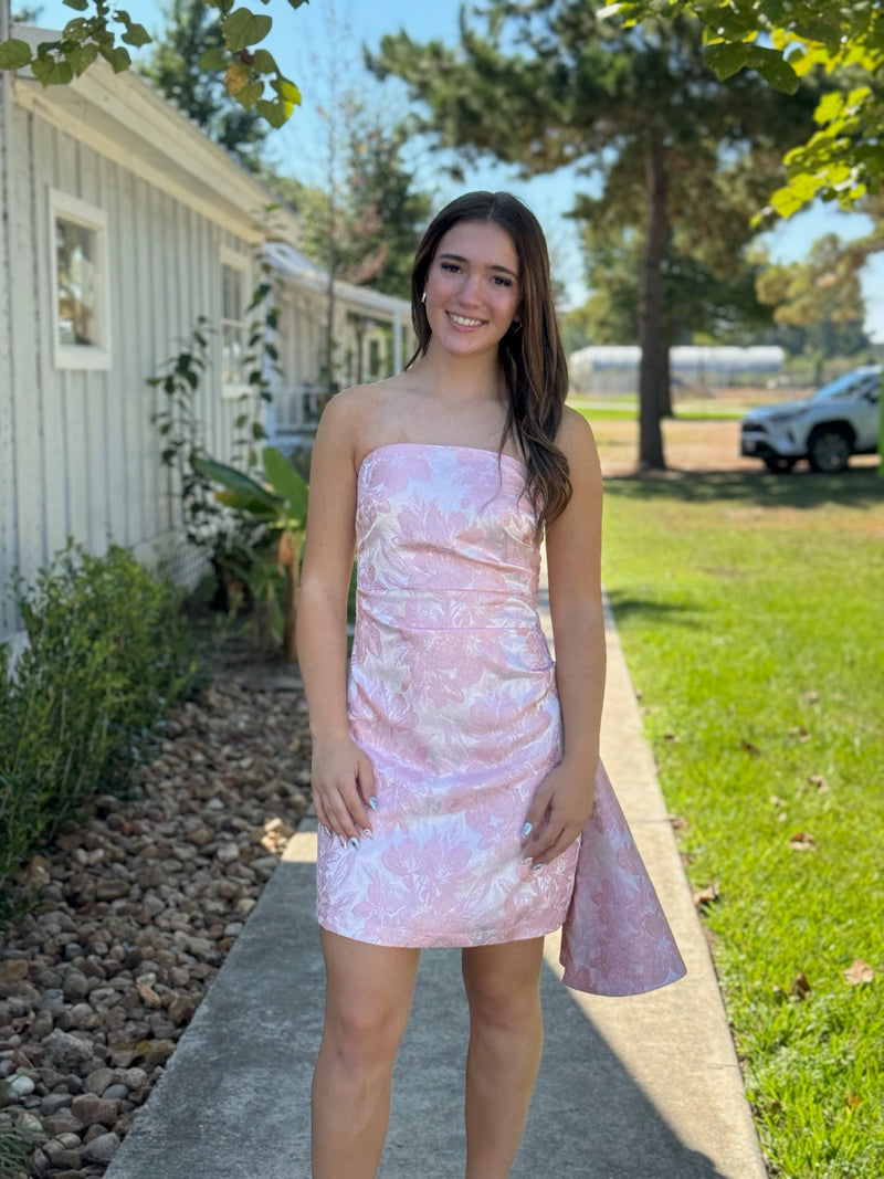 Elle Lace-up Back Mini Dress