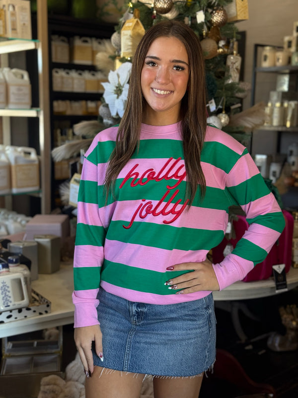HOLLY JOLLY STRIPED