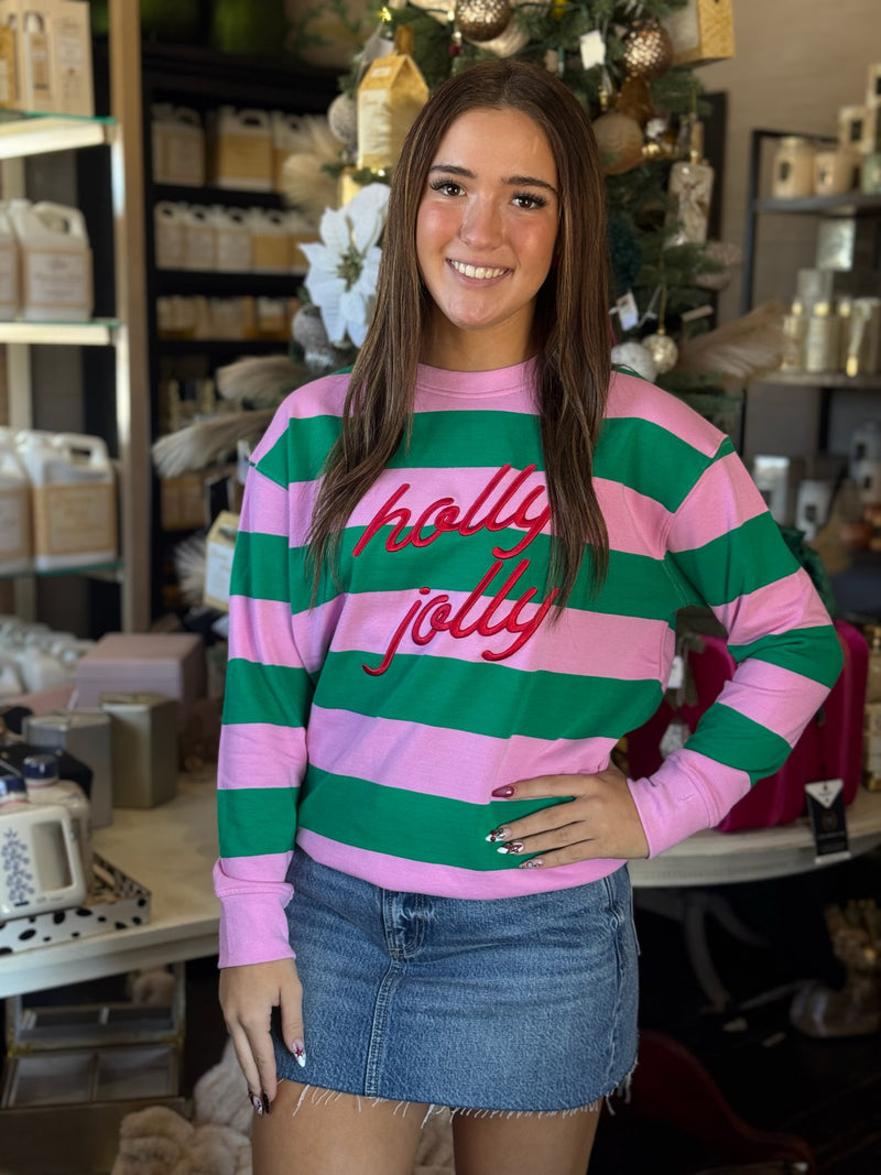 HOLLY JOLLY STRIPED
