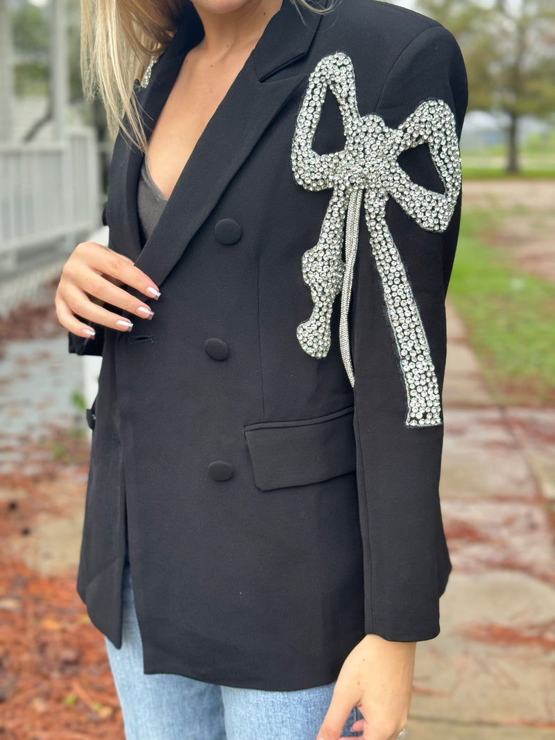 Black Bow Blazer