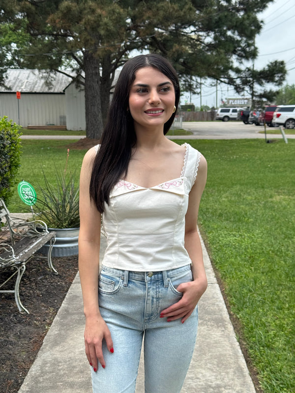 Riley Lace Detail Top