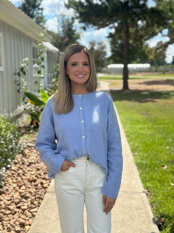 Kenzie Light Blue Sweater Cardigan