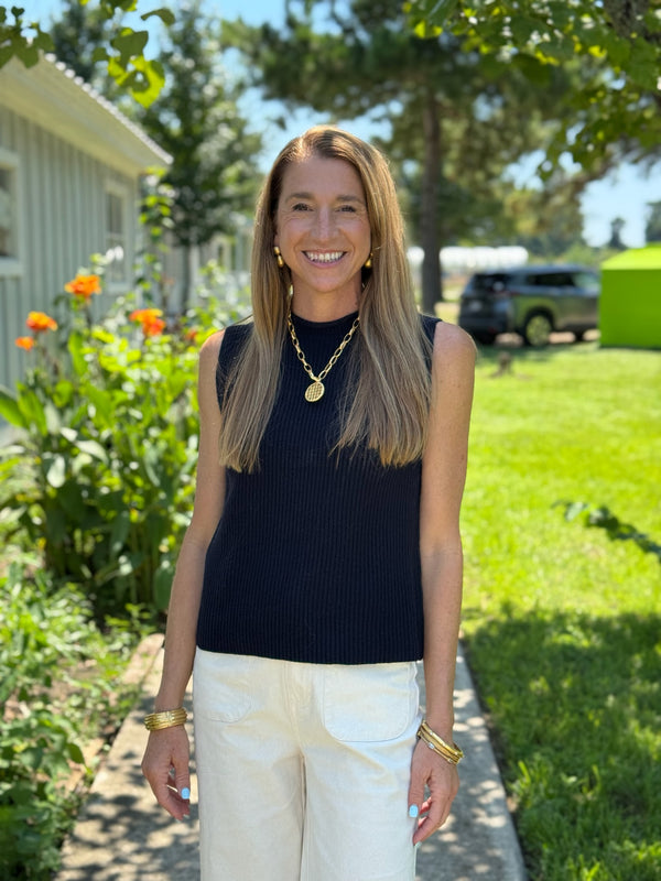 Catherine Sweater Vest - Navy
