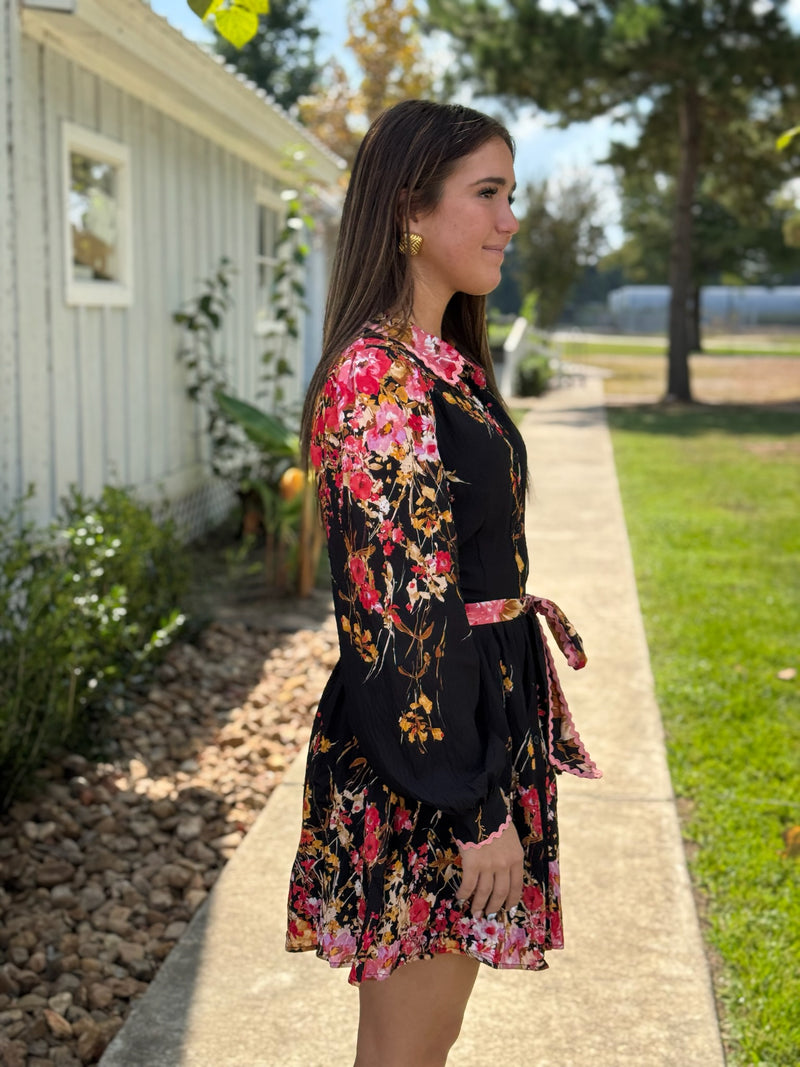 Courtney Black Multi Floral Dress