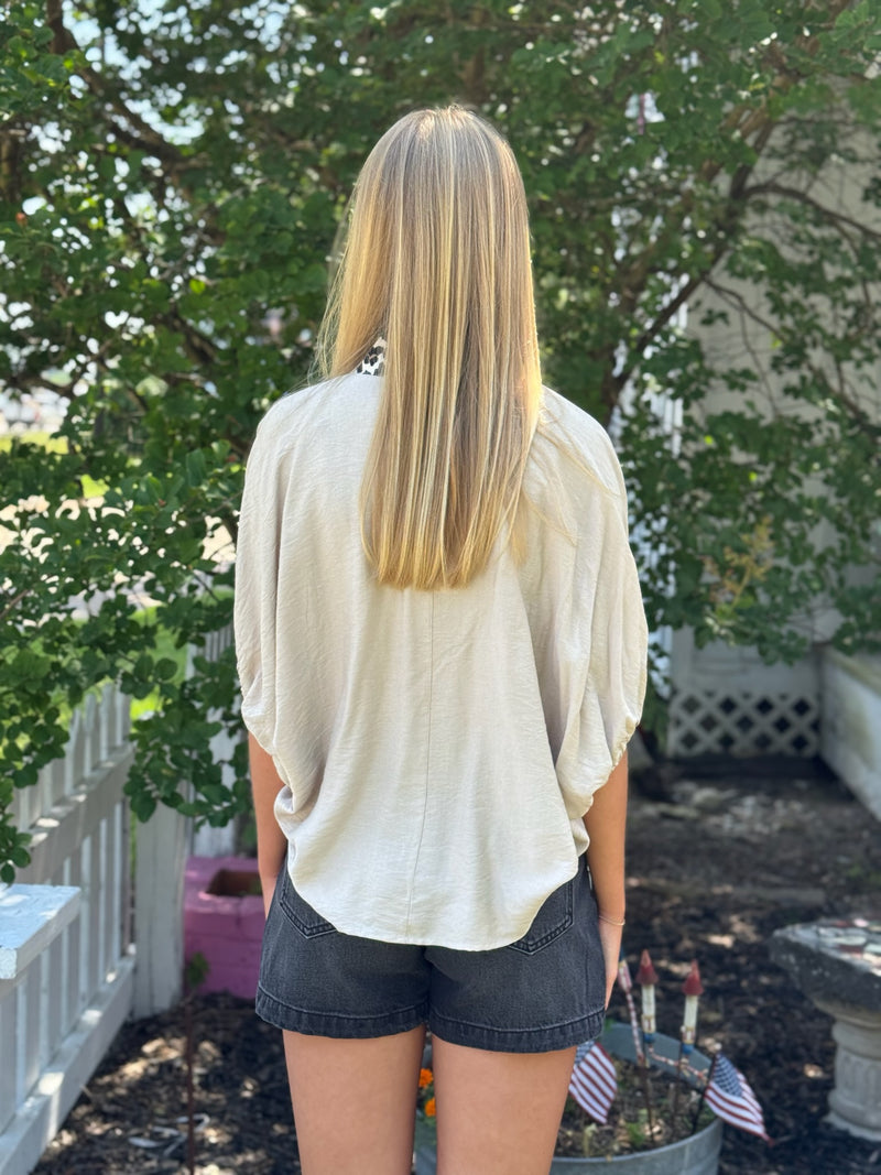 Saige High Rise A-Line Short - Glamour