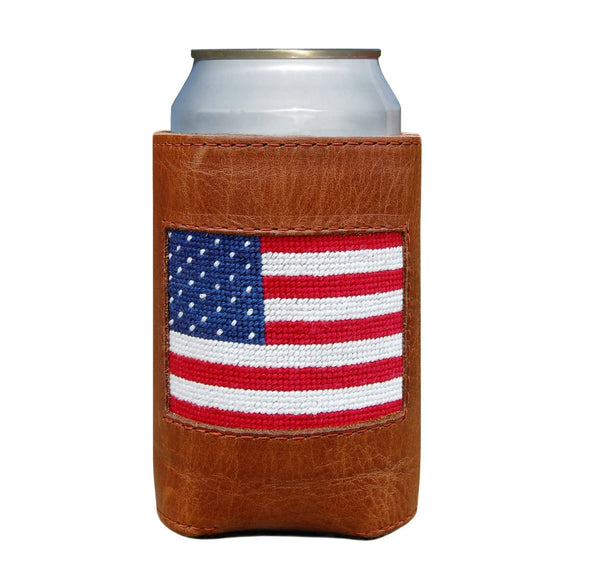 American Flag Can Cooler