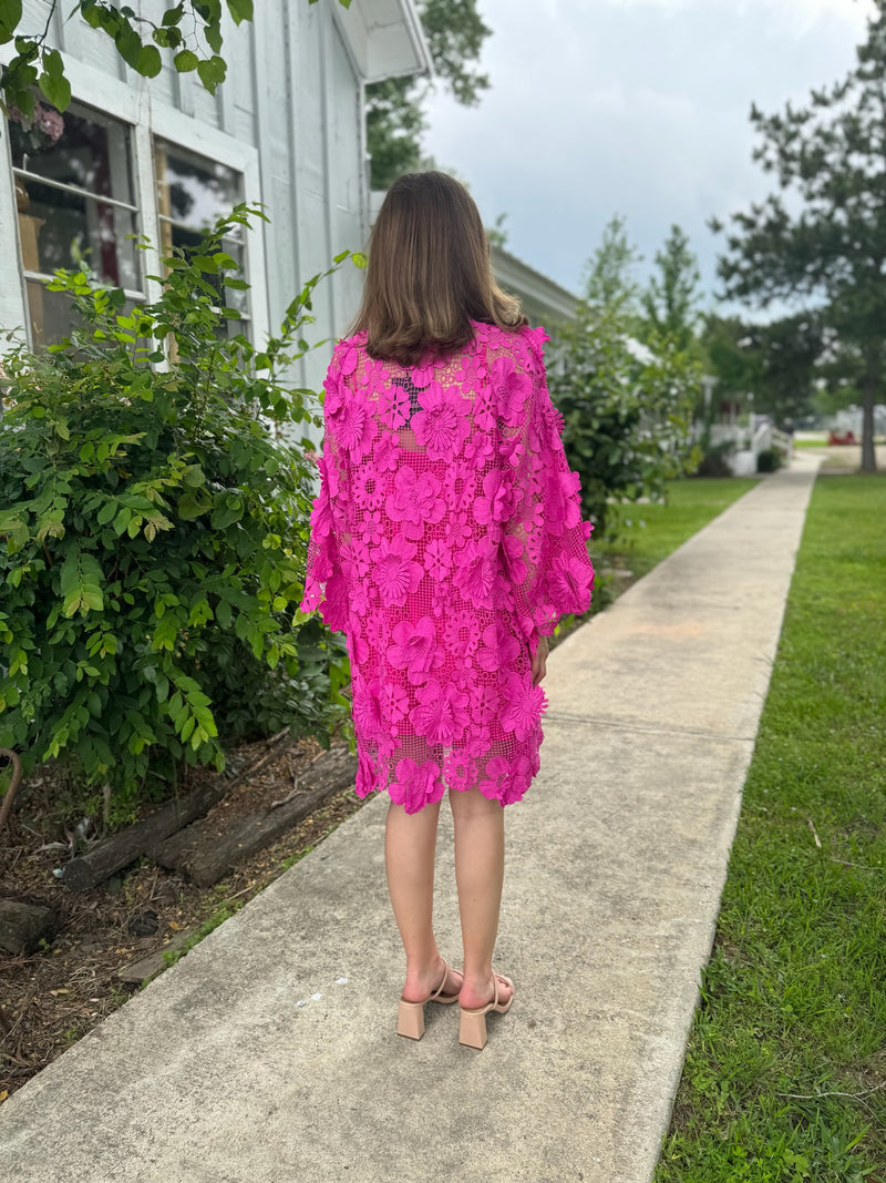 Valentina Dress in Fuchsia