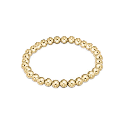 Classic Gold 6mm Bead Bracelet