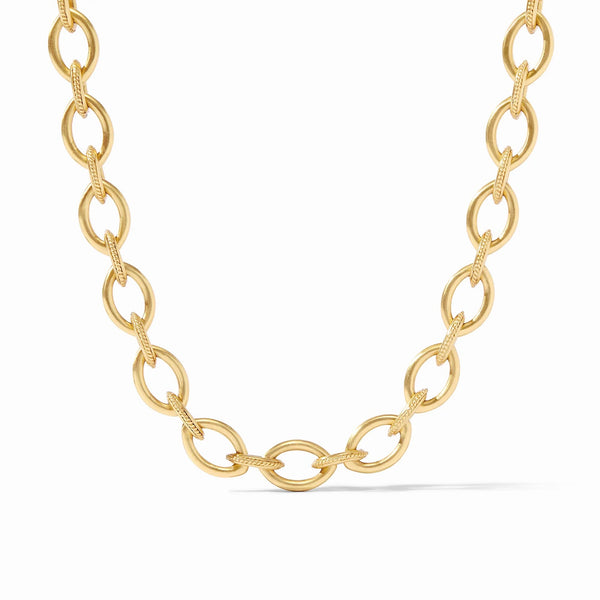 Delphine Link Necklace-Gold