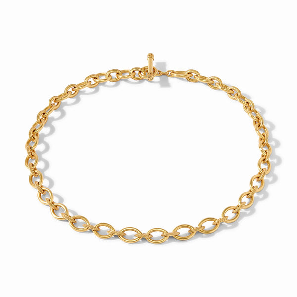 Delphine Link Necklace-Gold