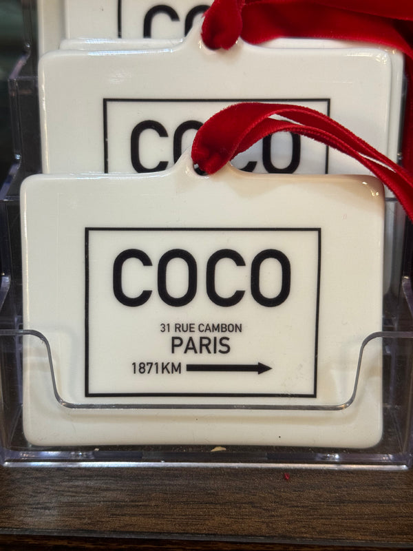 Coco Porcelain Tag