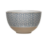 Round Stoneware Bowl Flower