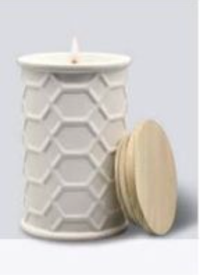 White Collection Round Candle
