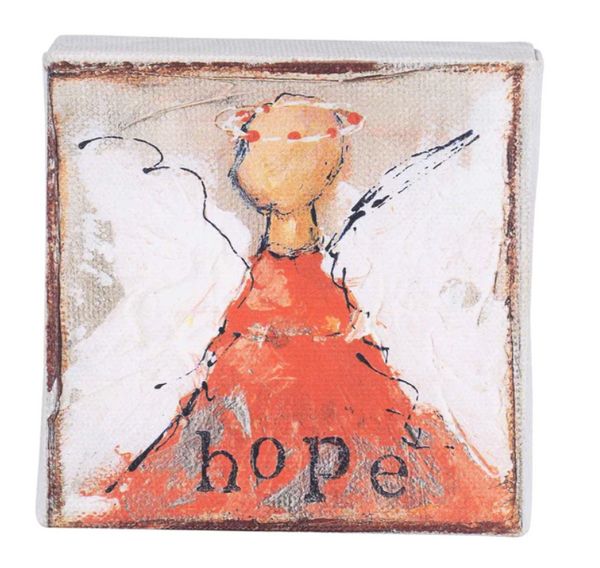 Hope Red Angel Canvas