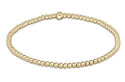 Classic Gold 2.5mm Bead Bracelet