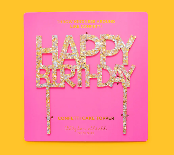 Happy Birthday Pearl Cake Topper