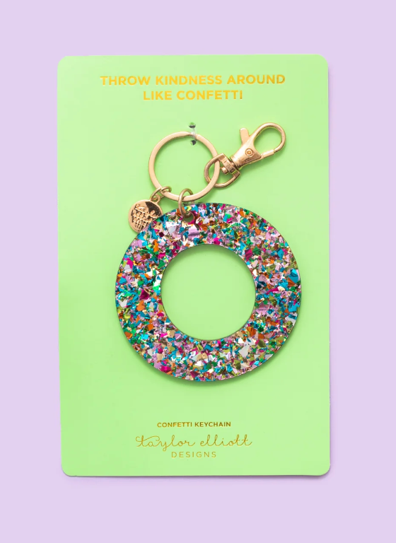 Glitter Letter Keychain