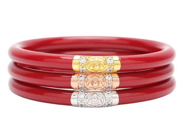 Three Kings All Weather Bangles - Red