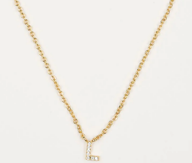 Shiny Initial Necklace