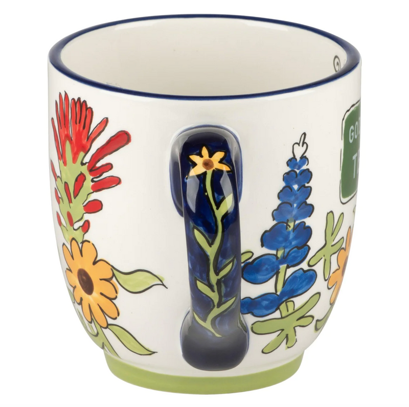 God Bless Texas Wildflower Mug