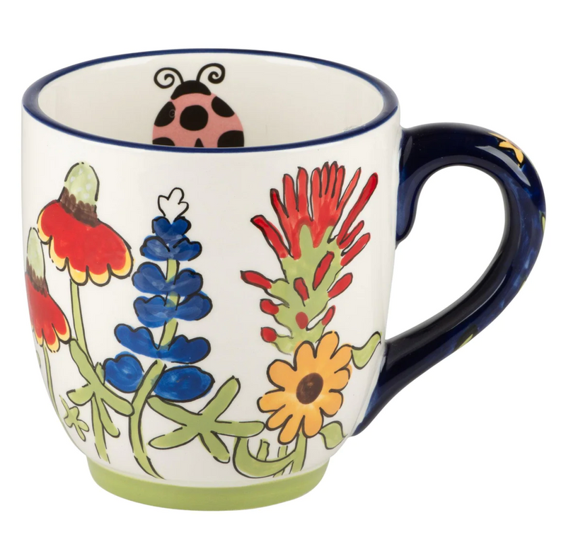 God Bless Texas Wildflower Mug