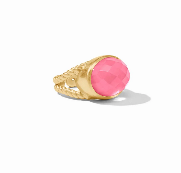 Nassau Statement Ring-Iridescent Peony Pink