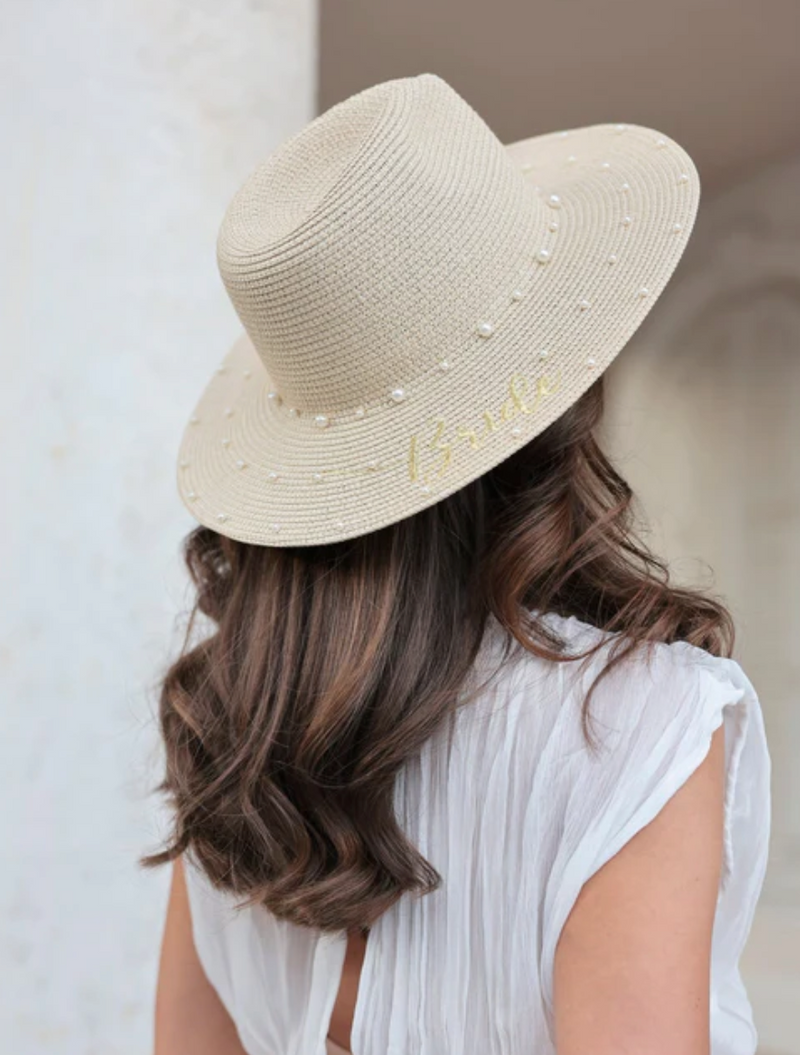 Bride Pearl Hat - Natural