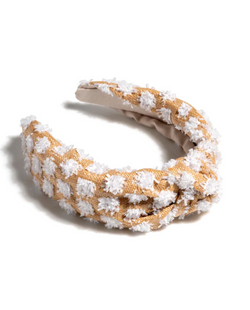 Tufted Straw Knotted Headband