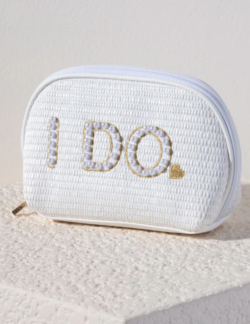 I Do Zip Pouch - White