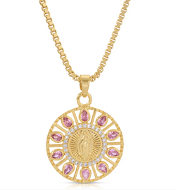 Donna Marie Necklace - Pink