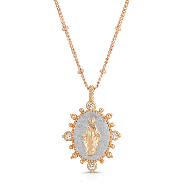 Lady Lourdes Pendant in Silver/Gold