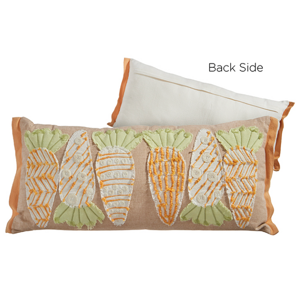 30" Carrot Lumbar Pillow