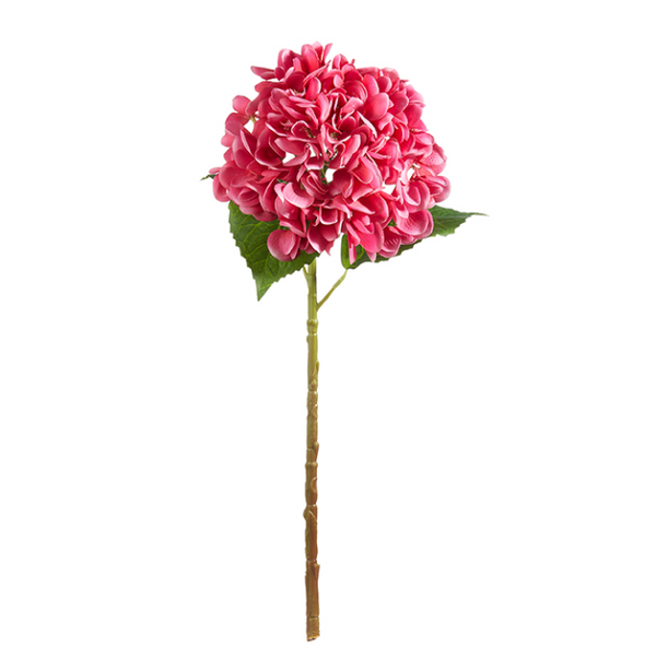20.5" Real Touch Hot Pink Hydrangea  Stem