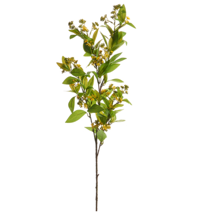 37" Yellow Mountain Laurel Spray